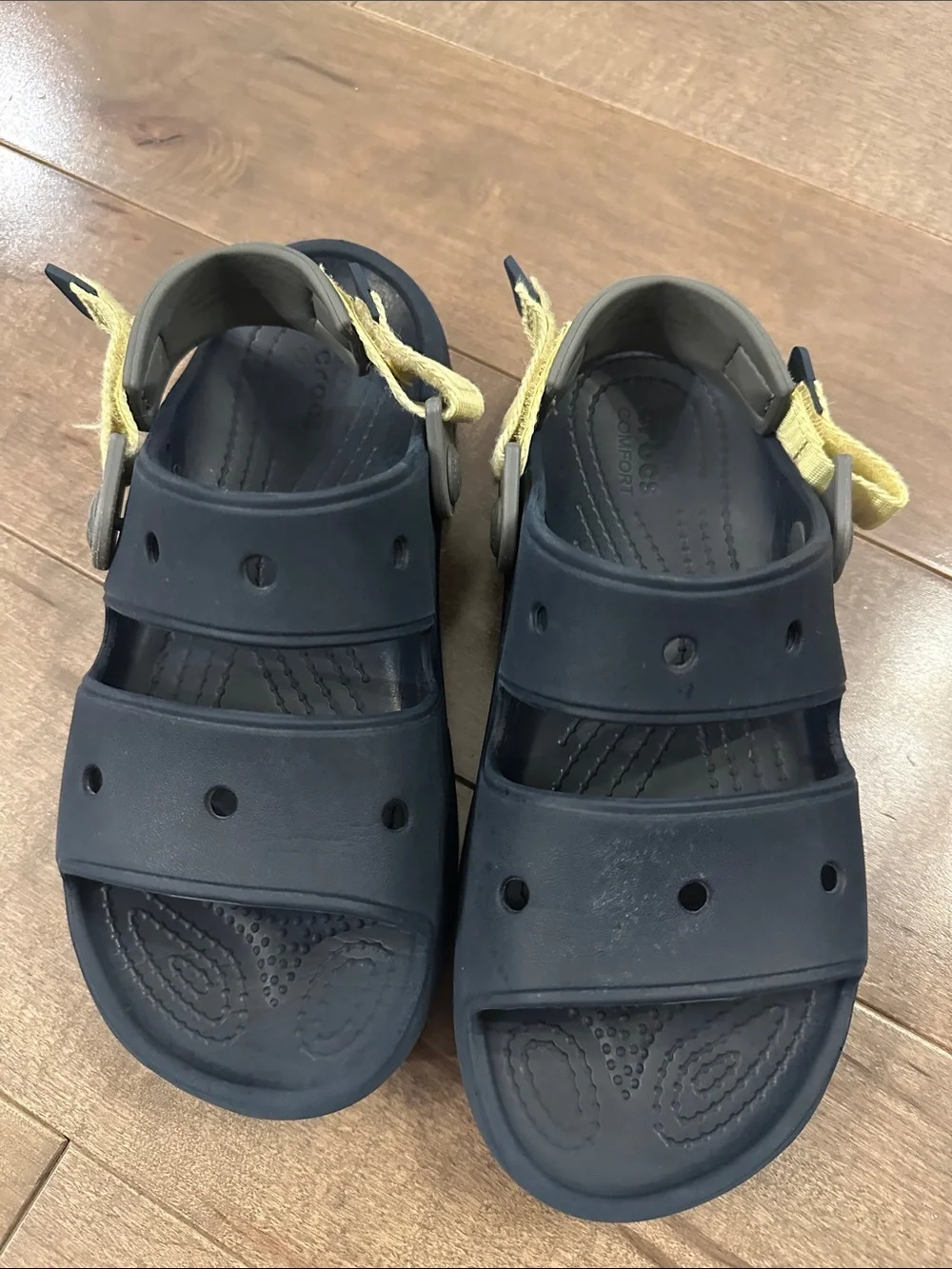 CROCS Kids Navy and Black Lightweight Water Sandals - 2 Pair